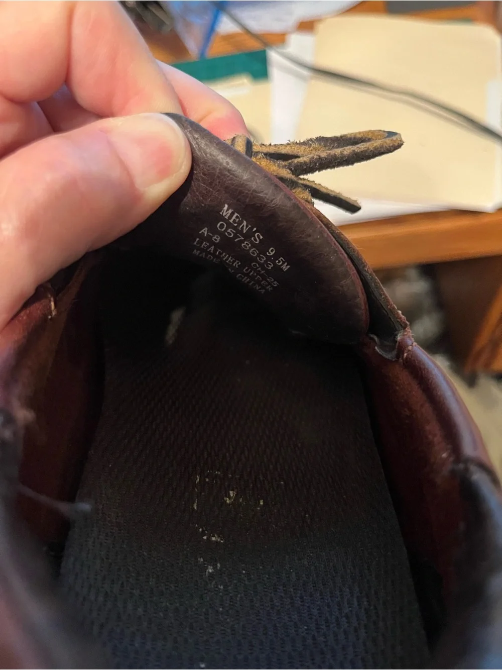 Men's Sperry 9 1/2 M Brown Leather Boat Shoes